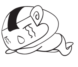 Blue thin Mushroomsss sticker #14286358