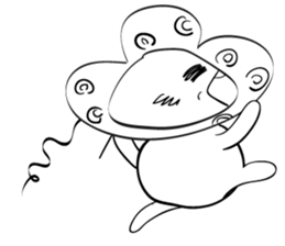Blue thin Mushroomsss sticker #14286361