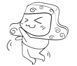 Blue thin Mushroomsss sticker #14286366