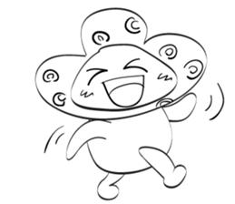 Blue thin Mushroomsss sticker #14286367