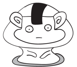Blue thin Mushroomsss sticker #14286371