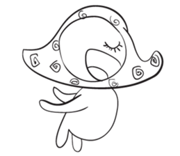 Blue thin Mushroomsss sticker #14286373