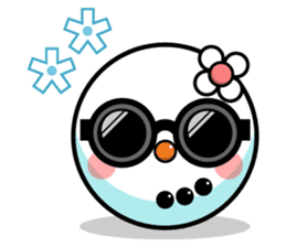 Snoji Face Stickers - Winter Emoji Meme sticker #14286680