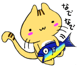 Fortune cat 3 sticker #14286895