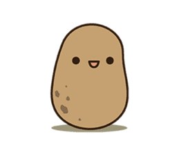 Kawaii Potato sticker #14287230