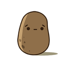 Kawaii Potato sticker #14287231