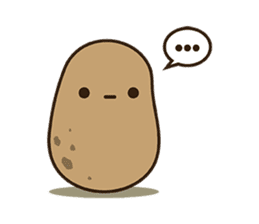 Kawaii Potato sticker #14287232