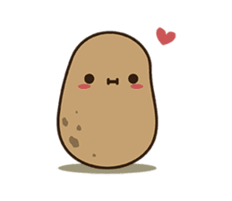 Kawaii Potato sticker #14287234