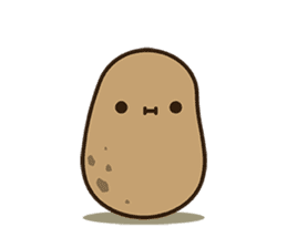 Kawaii Potato sticker #14287235
