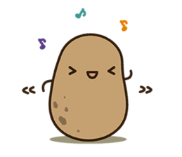 Kawaii Potato sticker #14287239