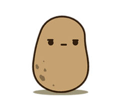 Kawaii Potato sticker #14287244