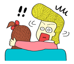 naughty couple !!! sticker #14287327