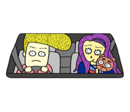 naughty couple !!! sticker #14287341