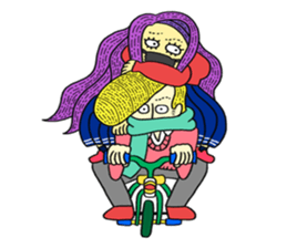 naughty couple !!! sticker #14287347