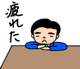 A convenient stamp of a salaryman. sticker #14287939