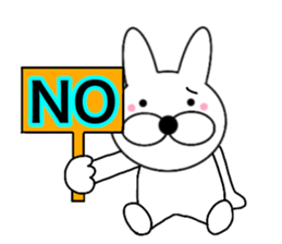 Useable rabbit5 sticker #14288103