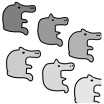 Animal peta peta sticker #14288486