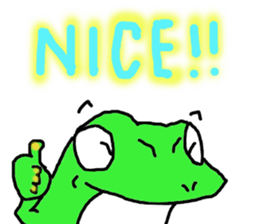 Frog of date and time sticker #14289448