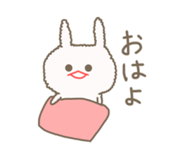 Mofumofu rabbit mizime-chan sticker #14290222