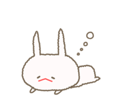 Mofumofu rabbit mizime-chan sticker #14290229