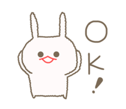 Mofumofu rabbit mizime-chan sticker #14290232