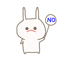 Mofumofu rabbit mizime-chan sticker #14290233