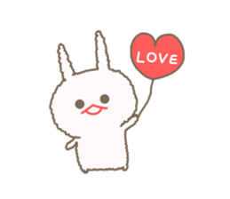Mofumofu rabbit mizime-chan sticker #14290244