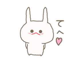 Mofumofu rabbit mizime-chan sticker #14290246