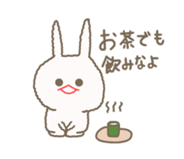Mofumofu rabbit mizime-chan sticker #14290249