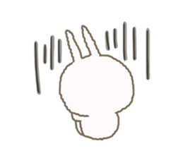 Mofumofu rabbit mizime-chan sticker #14290253