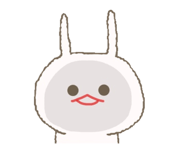 Mofumofu rabbit mizime-chan sticker #14290254