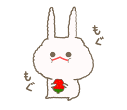 Mofumofu rabbit mizime-chan sticker #14290255