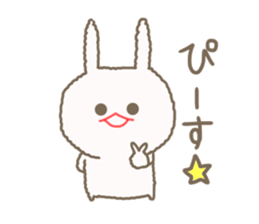 Mofumofu rabbit mizime-chan sticker #14290257