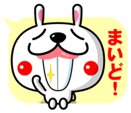 Mr. rabbit who is a snaggletooth. 3 sticker #14290840