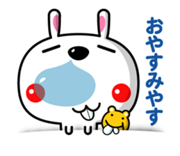 Mr. rabbit who is a snaggletooth. 3 sticker #14290841