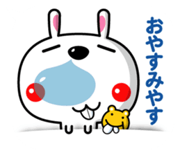 Mr. rabbit who is a snaggletooth. 3 sticker #14290841