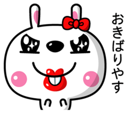 Mr. rabbit who is a snaggletooth. 3 sticker #14290845