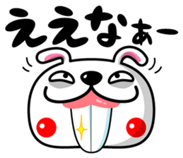 Mr. rabbit who is a snaggletooth. 3 sticker #14290847