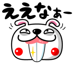 Mr. rabbit who is a snaggletooth. 3 sticker #14290847