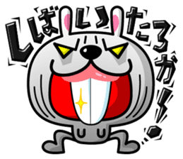 Mr. rabbit who is a snaggletooth. 3 sticker #14290858