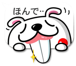 Mr. rabbit who is a snaggletooth. 3 sticker #14290870