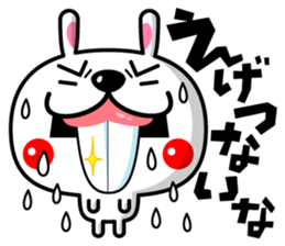 Mr. rabbit who is a snaggletooth. 3 sticker #14290876