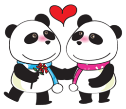 Panda Cute cute sticker #14291553