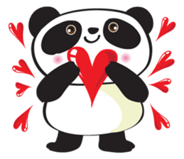 Panda Cute cute sticker #14291569