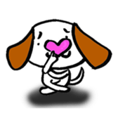 Heart Nose Doggy sticker #14291822