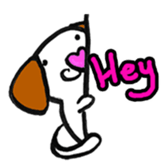 Heart Nose Doggy sticker #14291824