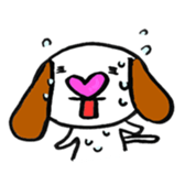 Heart Nose Doggy sticker #14291826