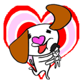 Heart Nose Doggy sticker #14291827