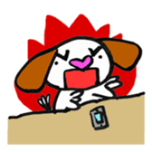 Heart Nose Doggy sticker #14291829