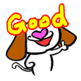 Heart Nose Doggy sticker #14291832